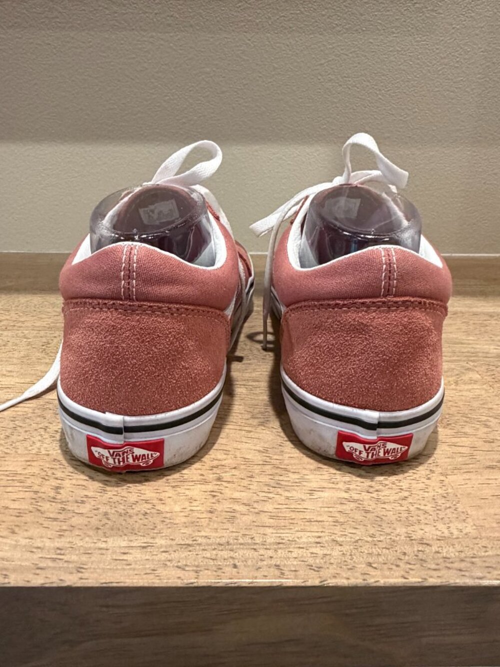 Vans Old Skool Low Top Sneakers Coral Pink Rose Suede Canvas Size 7 - Picture 4 of 7